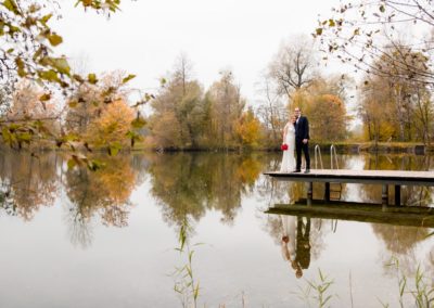 Brautpaarfotos Happinger See vor der Trauung, Hochzeitsfotograf
